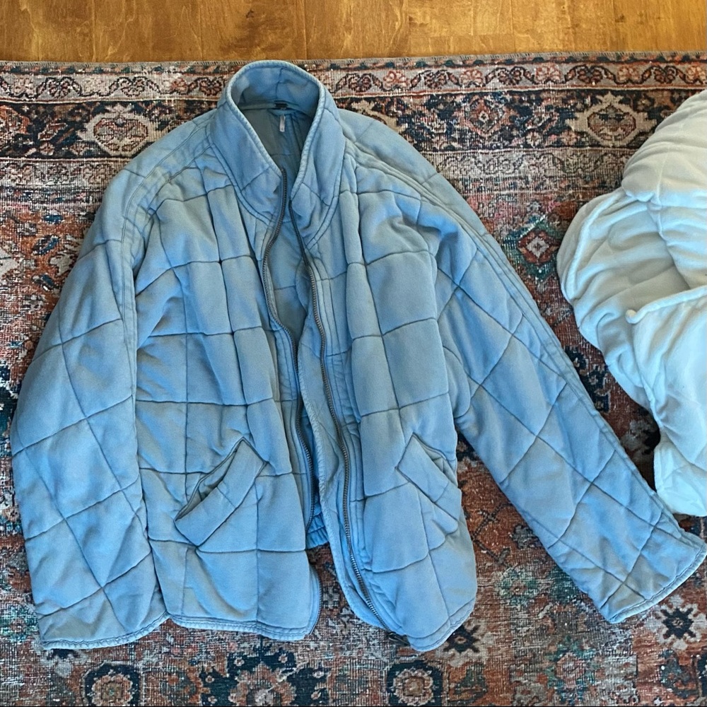 Free People Dolman Quilted Knit Jacket
